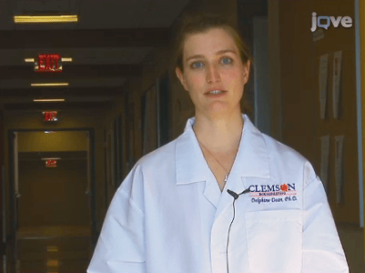 Dr. Delphine Dean in JoVE Bioprinter Video