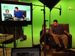 Adam Ruben, On Set on Outrageous Acts of Science