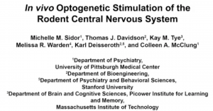 Deisseroth Lab Publication in JoVE