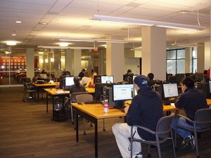 Students researching at the University of British Columbia