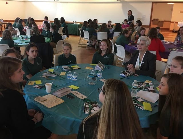 Mayor Stephanie Burke joining one of the event sessions.
